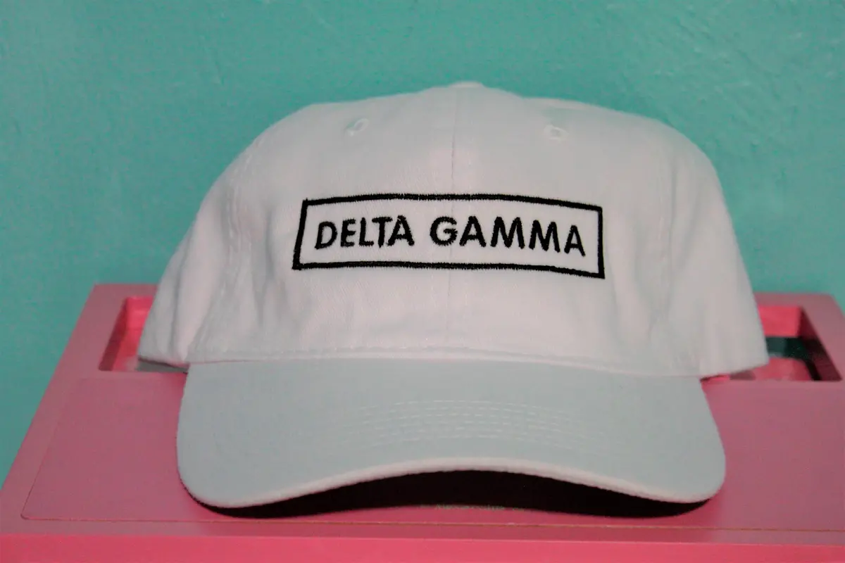 Delta Gamma Rectangle Hat 1