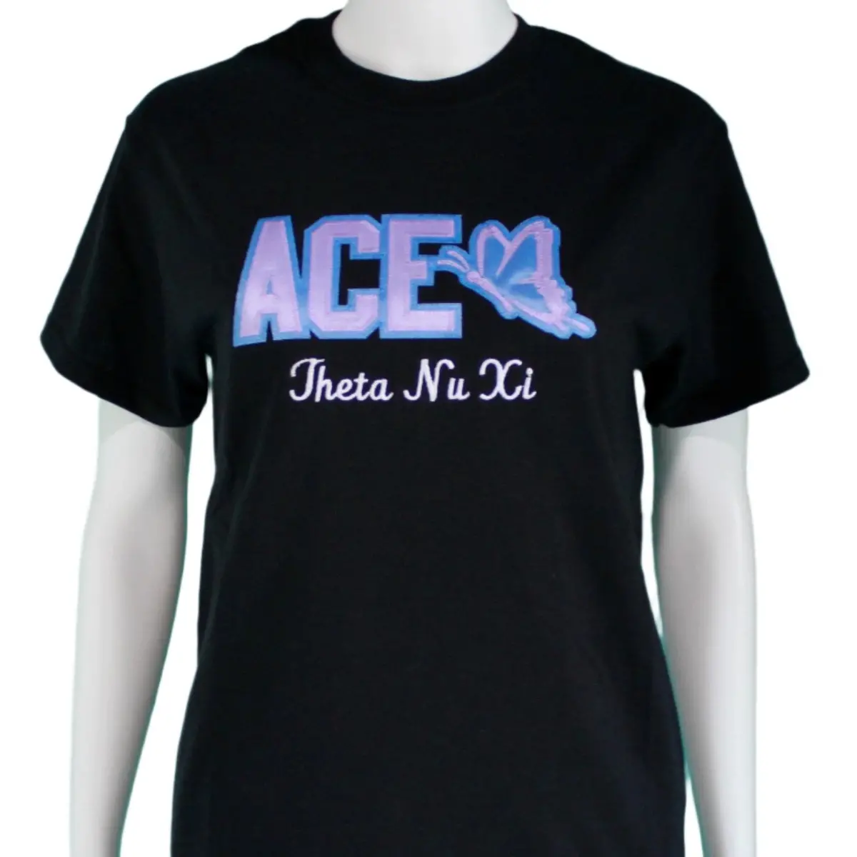 Theta Nu Xi Black Word Tee 1