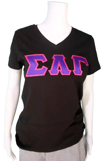 Sigma Lambda Gamma Letter V-Neck 1
