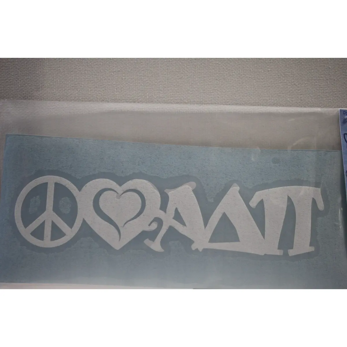 Alpha Delta Pi Peace Love Decal - Discontinued 1