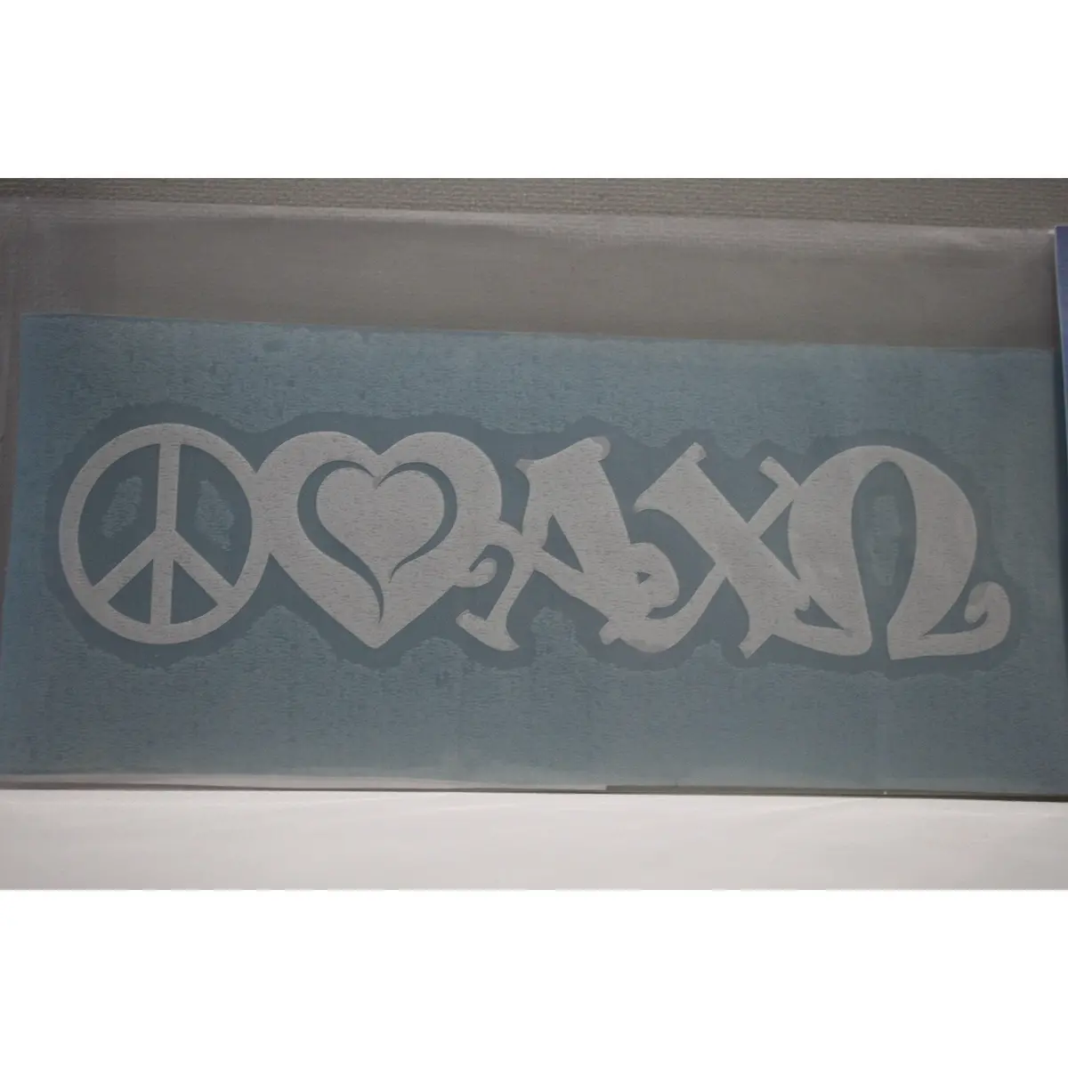 Alpha Chi Omega Peace Love Decal - Discontinued 1