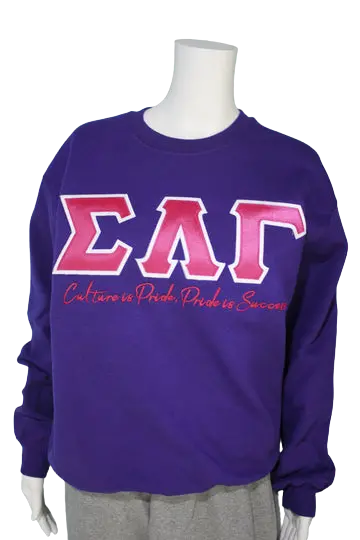 Sigma Lambda Gamma Culture Is Pride Crewneck 1