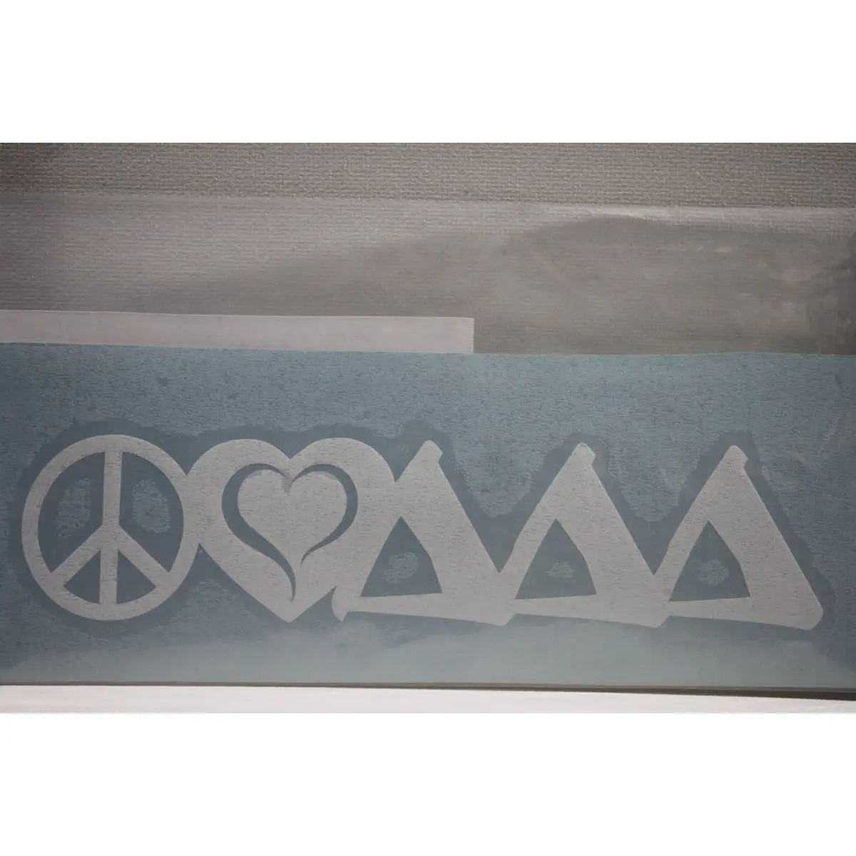 Delta Delta Delta Peace Love Decal - Discontinued 1