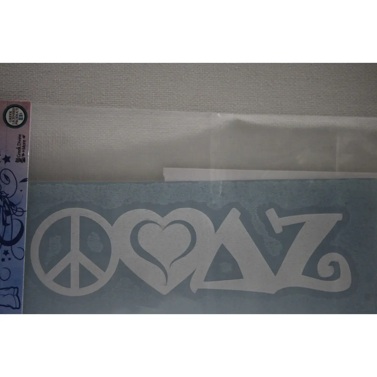 Delta Zeta Peace Love Decal - Discontinued 1