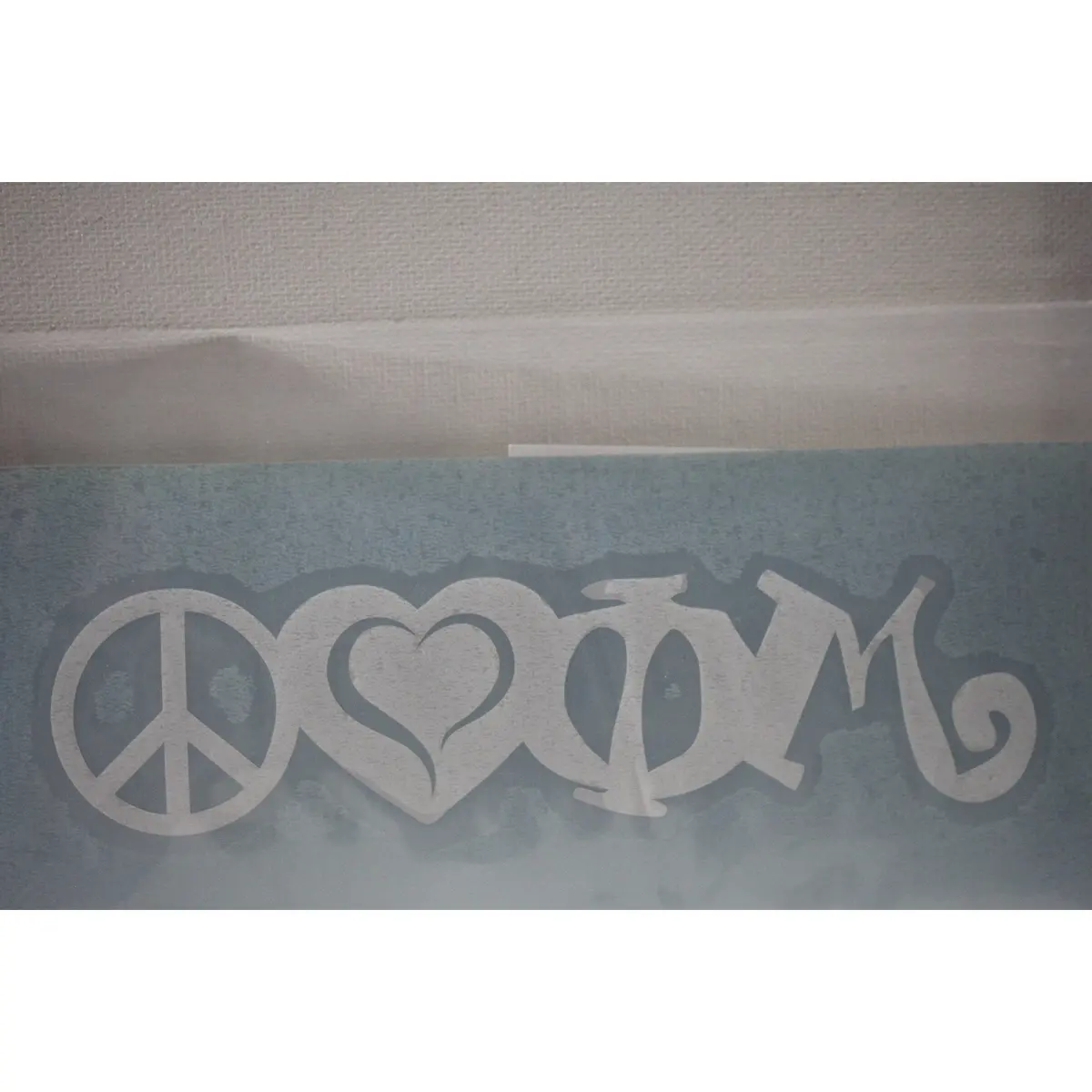 Phi Mu Peace Love Decal - Discontinued 1