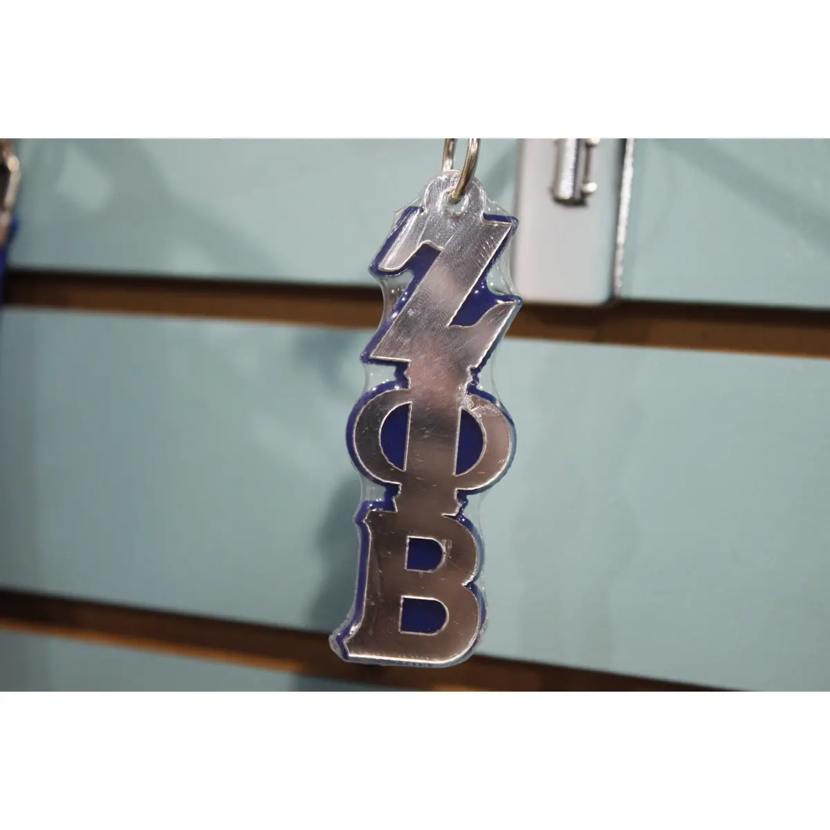 Zeta Phi Beta Greek Letter Acrylic Keychain 1