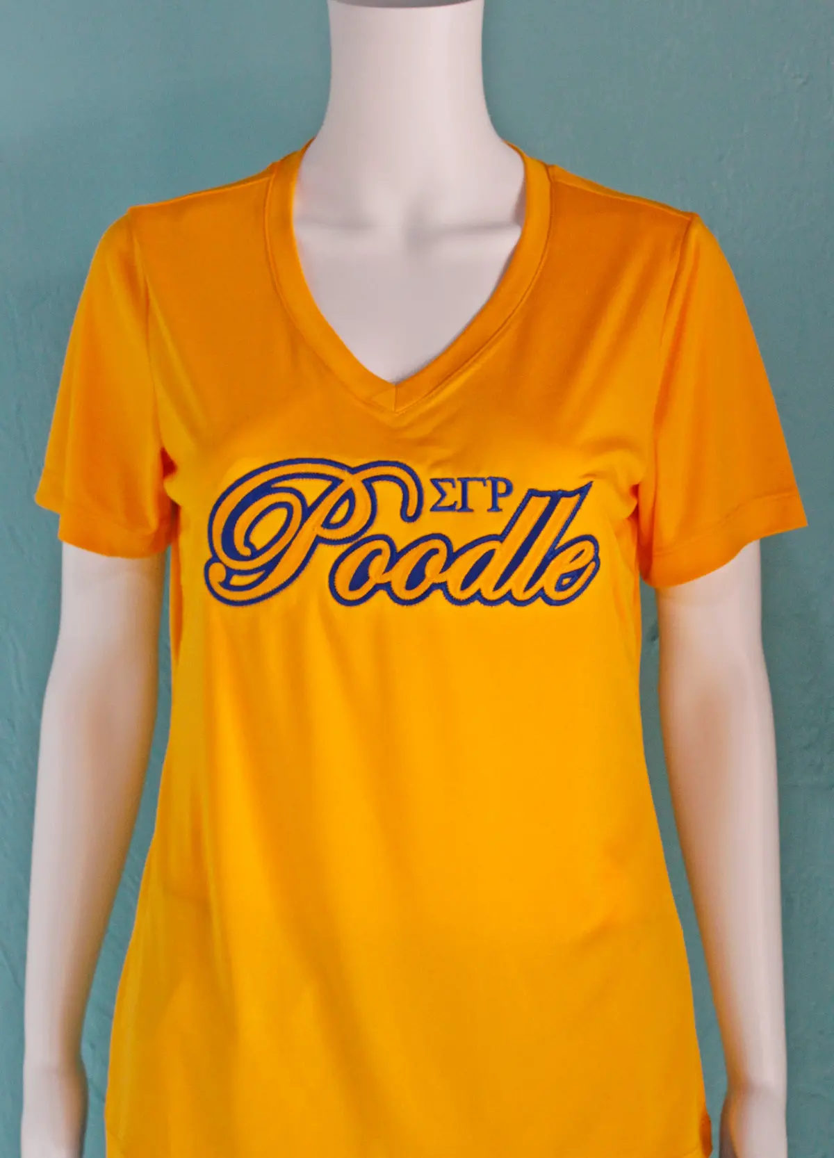 Sigma Gamma Rho Poodle Dry-Fit V-Neck 1