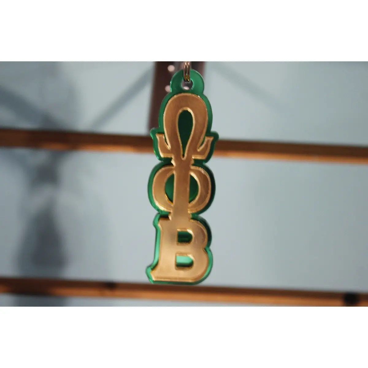Omega Phi Beta Greek Letter Acrylic Keychain 1