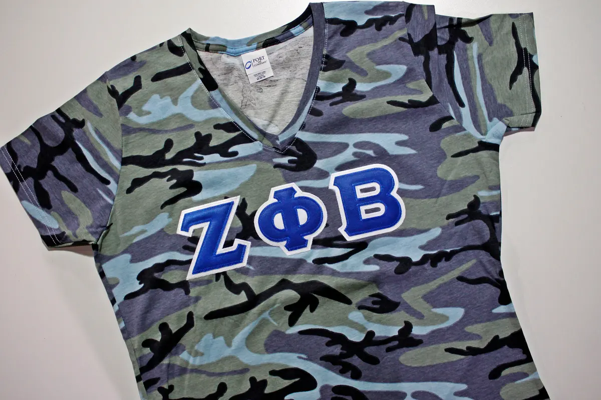 Zeta Phi Beta Blue Camo Tee 1