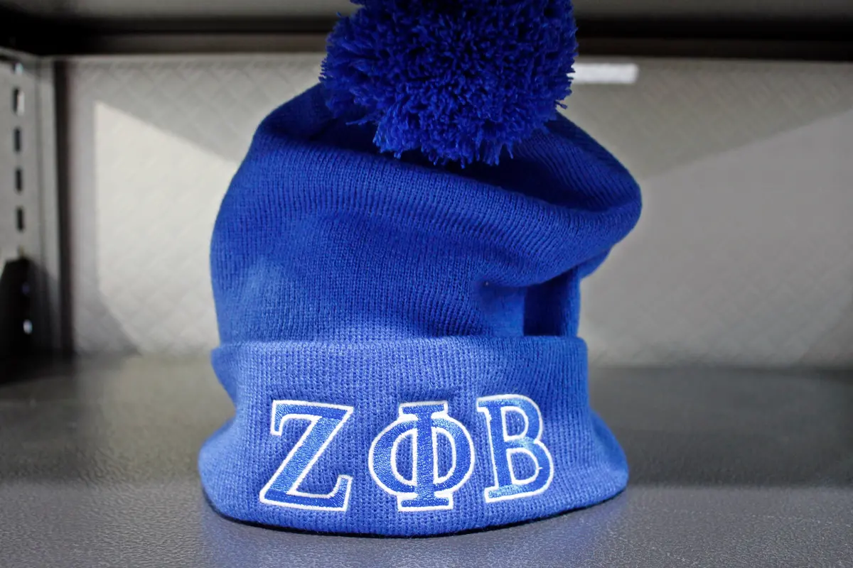 Zeta Phi Beta Pom Pom Beanie 1
