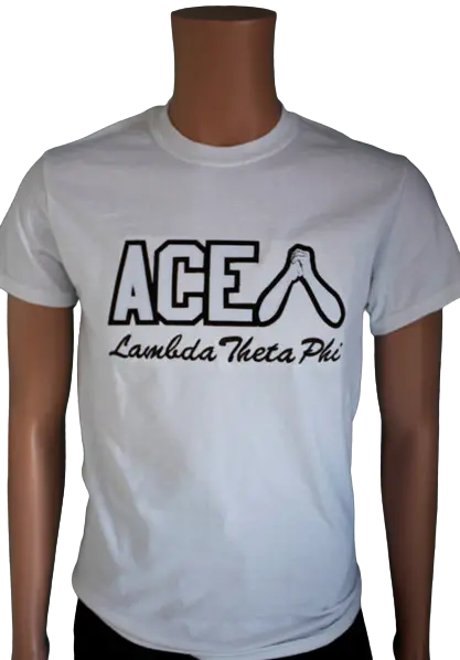 Lambda Theta Phi White Word Tee - Discontinued 1