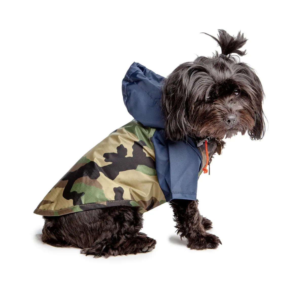 Wagwear | Nylon Colorblock Rainbreaker In Navy + Camo (Exclusive To Dog & Co.) 1