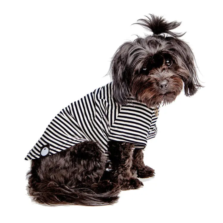 Dog & Co. | Perfect T In Black & White Stripe 1