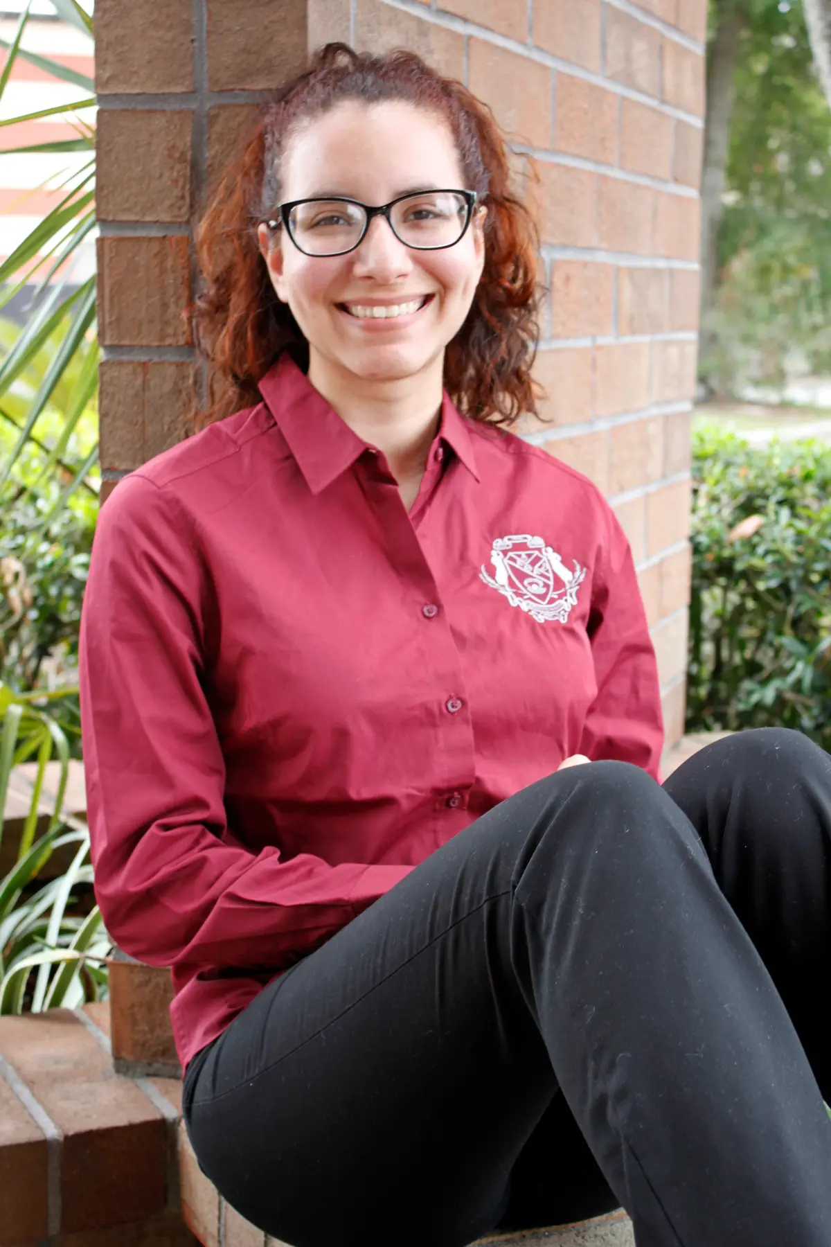 Lambda Theta Alpha Ladies Long Sleeve Carefree Poplin Shirt 2
