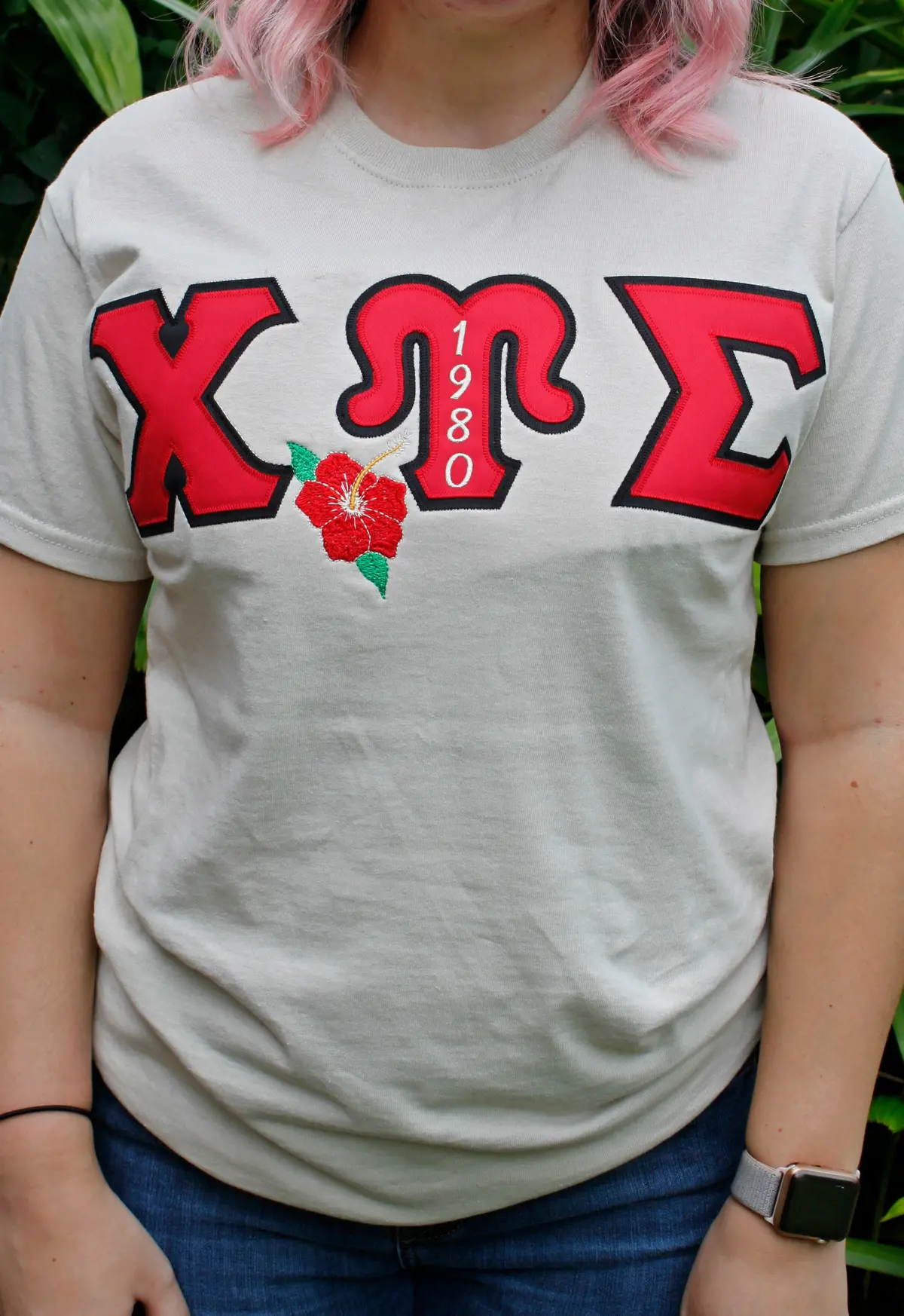 Chi Upsilon Sigma Hibiscus Tee 1