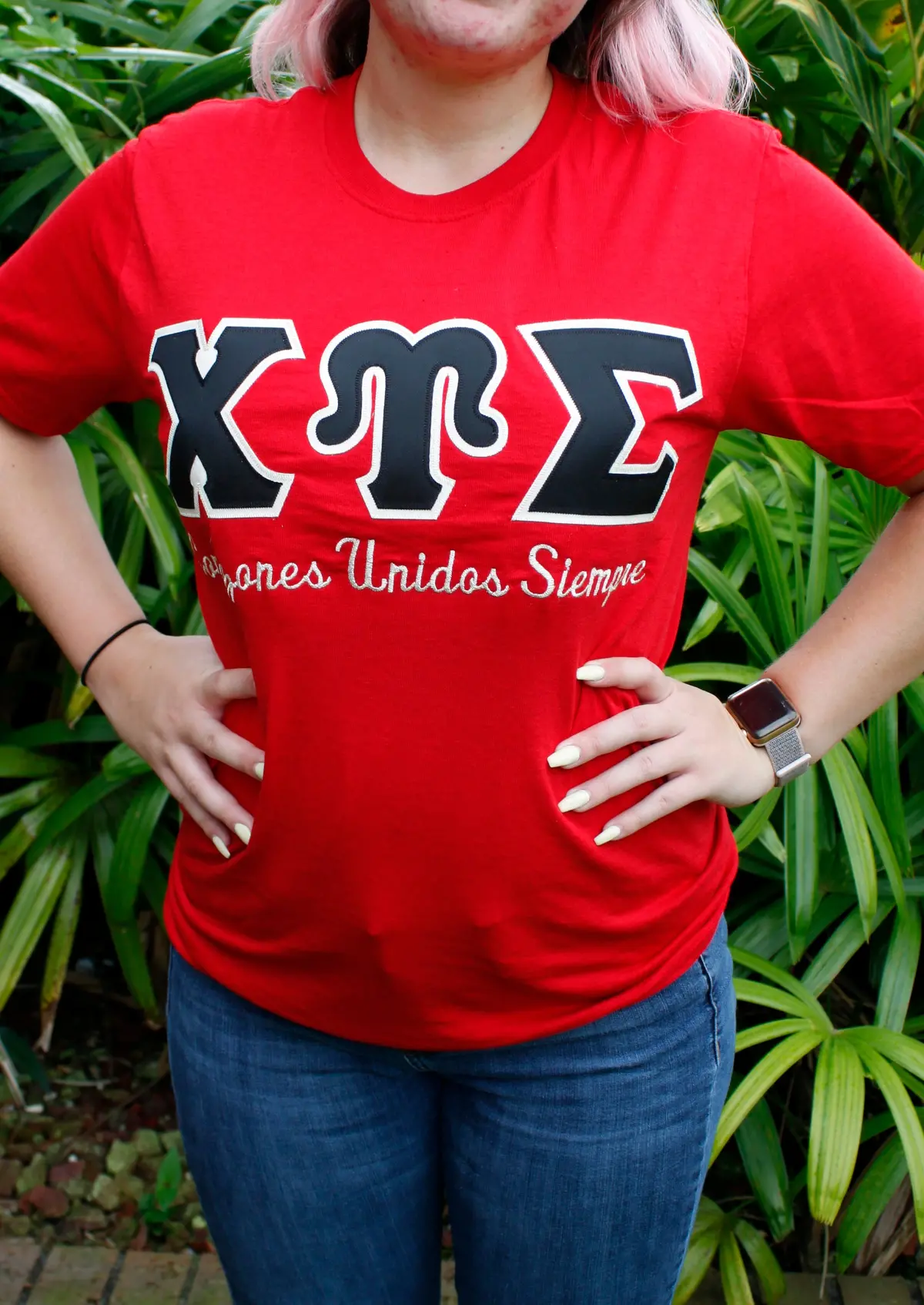 Chi Upsilon Sigma "Corazones Unidos Siempre" Tee 1