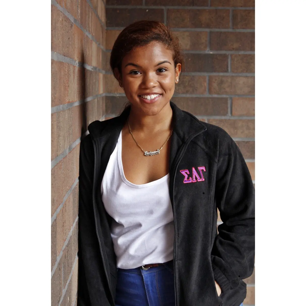 Sigma Lambda Gamma Zip-Up Fleece 1