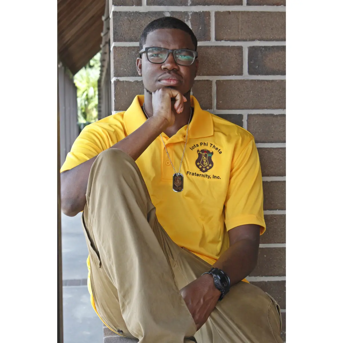 Iota Phi Theta Posi Charge Racer Mesh Polo 1