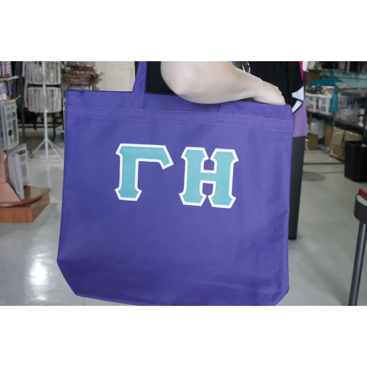 Gamma Eta Purple Tote Bag 1