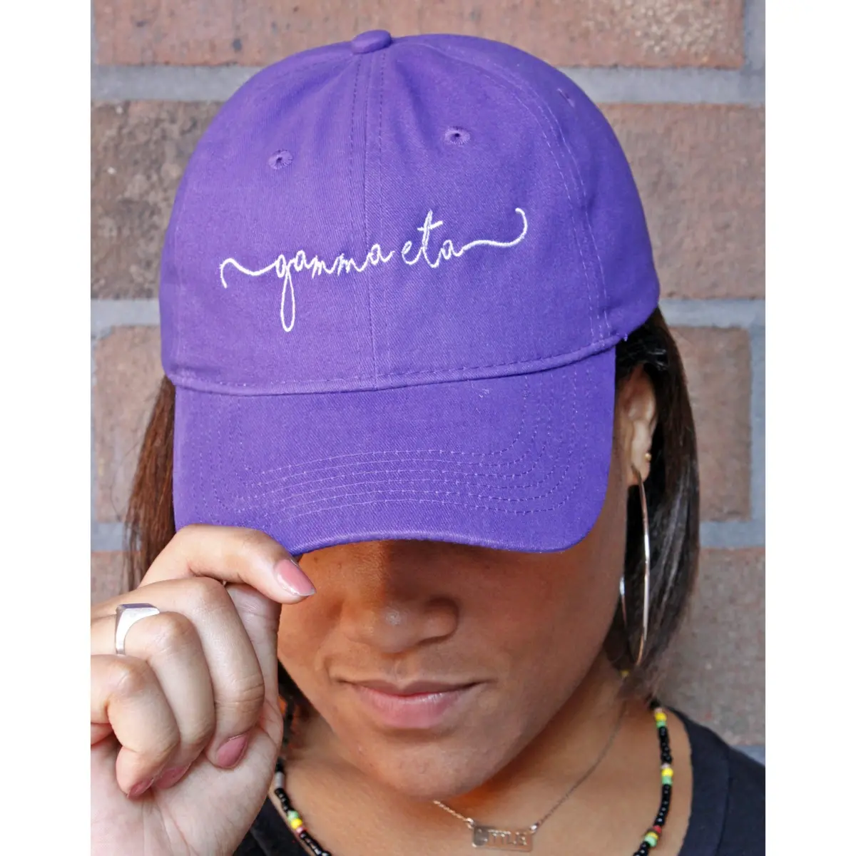 Gamma Eta Script Hat 1