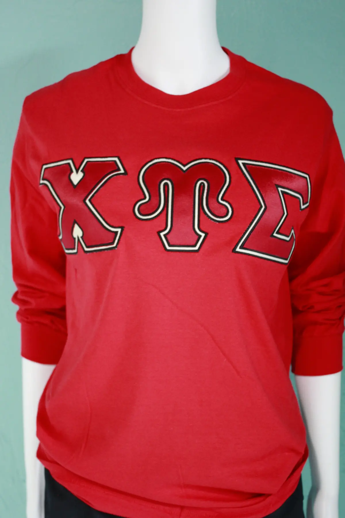 Chi Upsilon Sigma Satin Stitch Long Sleeve 1