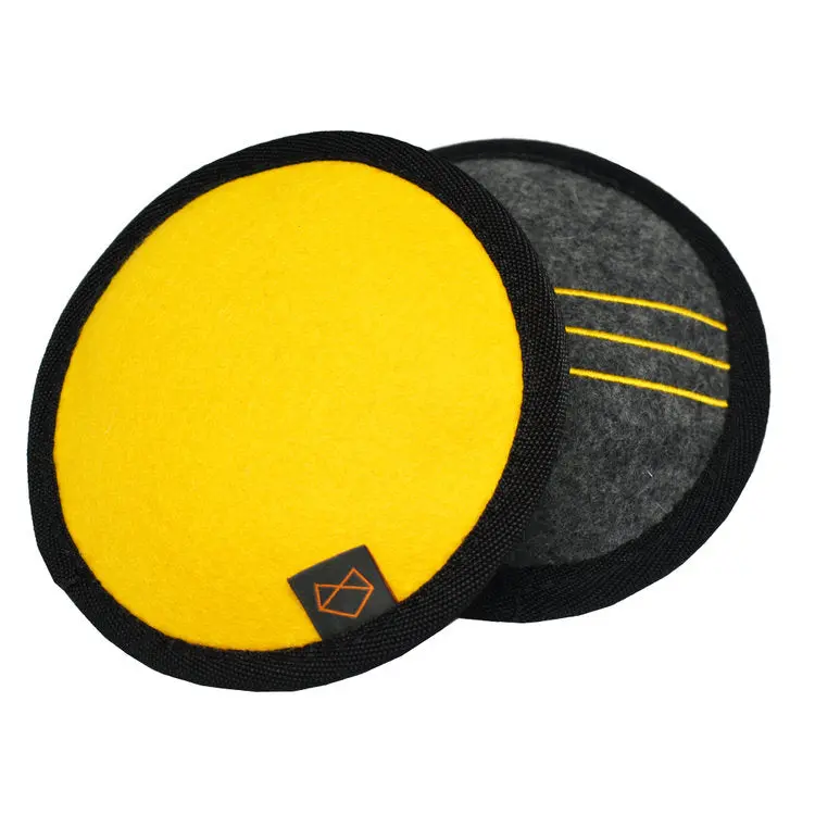 Modern Beast | Frisbeast Toy In Yellow + Charcoal 1