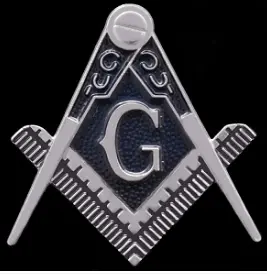 Die-Cut Car Badge (Masonic) 1