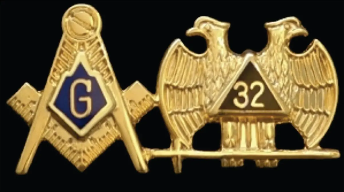 Mason Blue Lodge/32 Lapel Pin 1