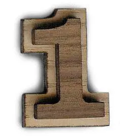 Large Peel-N-Stick Double Numbers 1