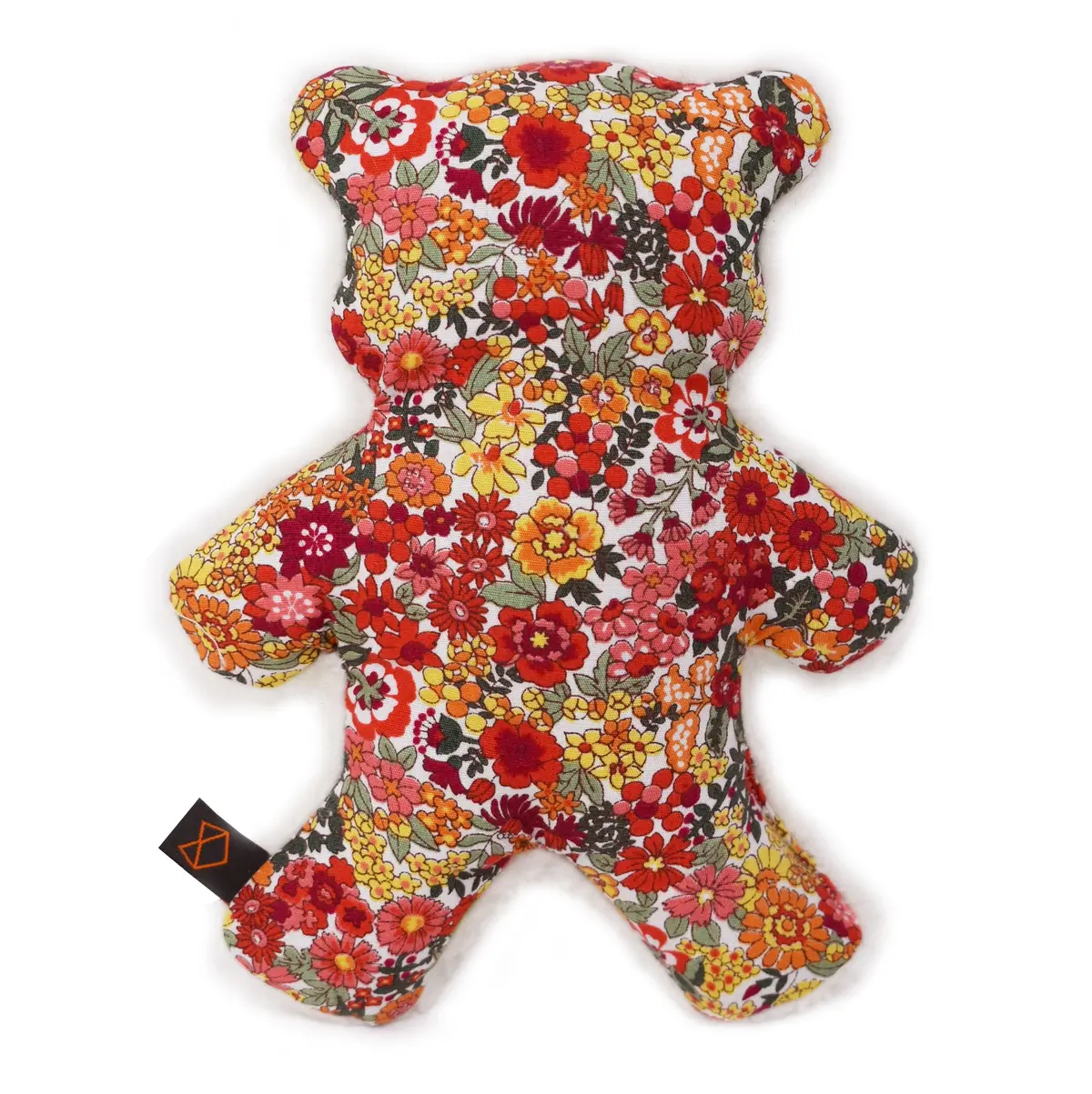 Modern Beast | Mini-Lavender Bedtime Bear In Red Floral 1