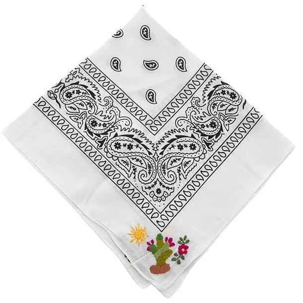 Nativa | Cactus Bandana In White 1