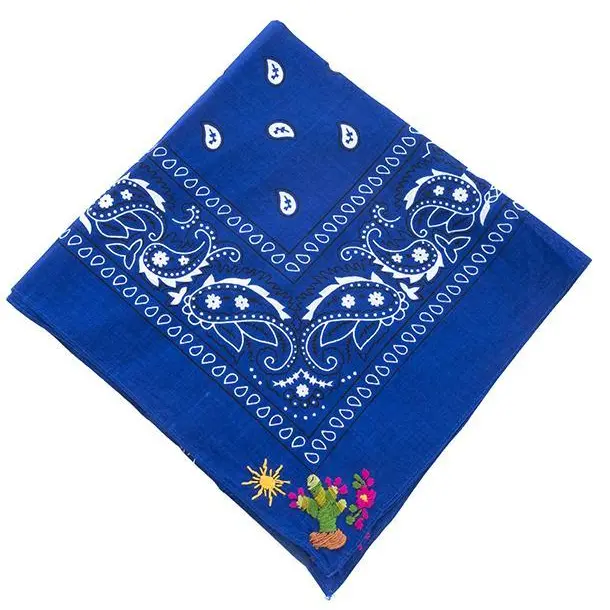 Nativa | Cactus Bandana In Blue 1