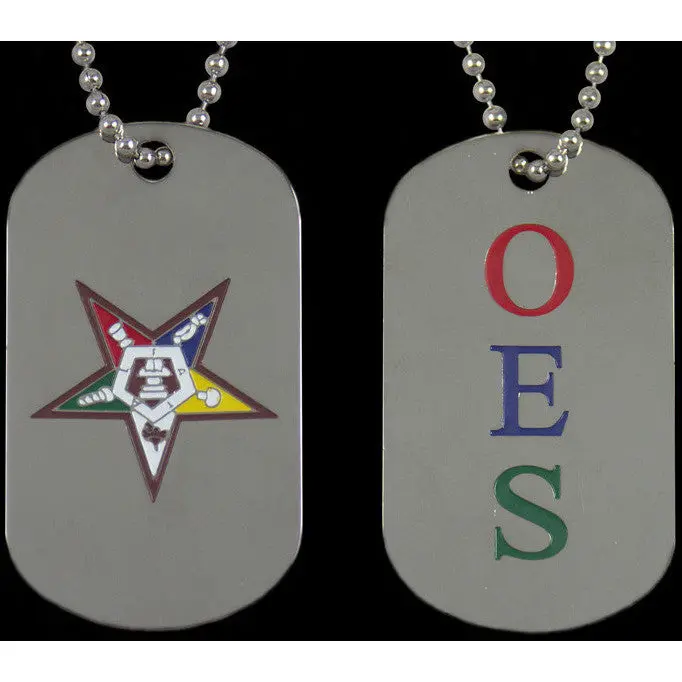 Order Of The Eastern Star Double Sided Dogtag 1