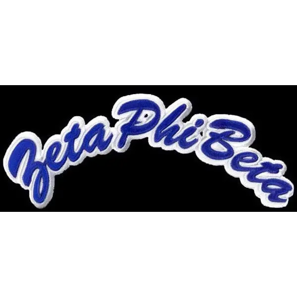 Zeta Phi Beta Large Tackle Twill Rocker Patch 1