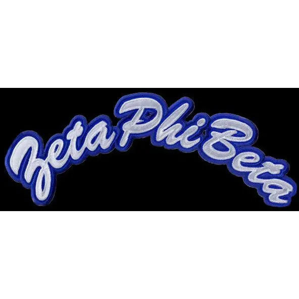 Zeta Phi Beta Large Tackle Twill Rocker Patch 2 1