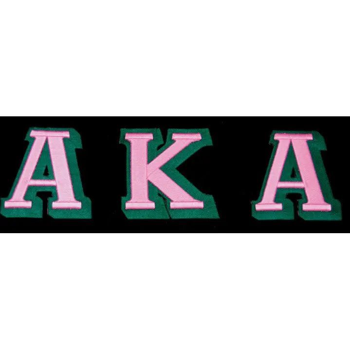 Alpha Kappa Alpha 3-D Greek Letter Patch 1