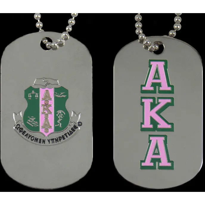 Alpha Kappa Alpha Double Sided Dogtag 1