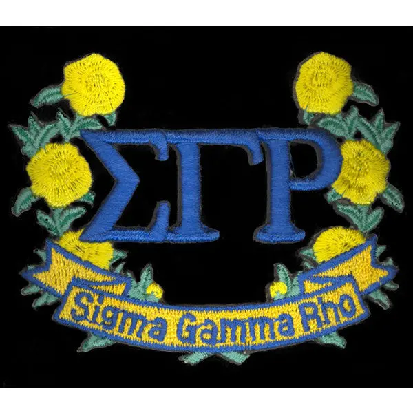 Sigma Gamma Rho 3-D Lazer Wreath Patch 1