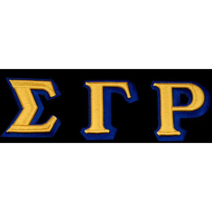 Sigma Gamma Rho 3-D Greek Letter Patch 1