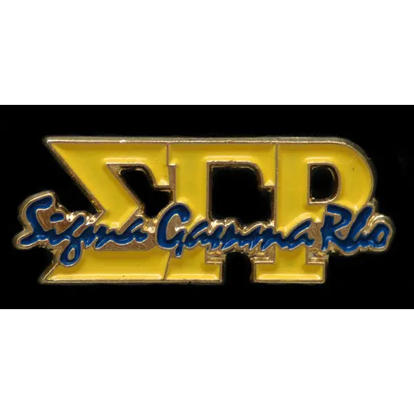Sigma Gamma Rho Greek Signature Lapel Pin 1