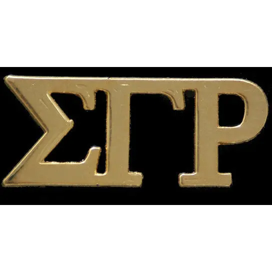 Sigma Gamma Rho Gold Greek Letter Lapel Pin 1