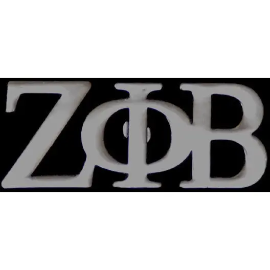 Zeta Phi Beta Silver Greek Letter Lapel Pin 1