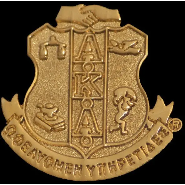 Alpha Kappa Alpha Sandblast Shield Pin 1
