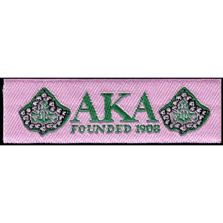 Alpha Kappa Alpha Woven Label Patch 1