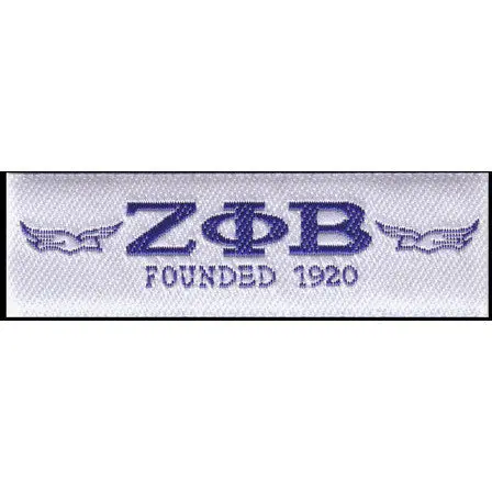 Zeta Phi Beta Woven Label Patch 1