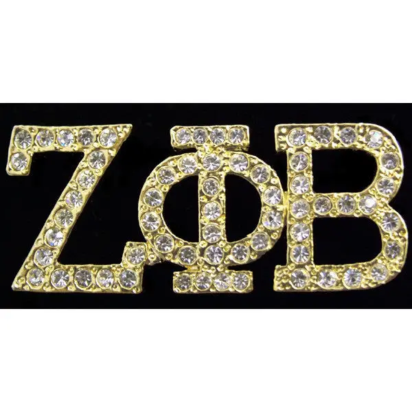 Zeta Phi Beta Austrian Crystal Pin 1
