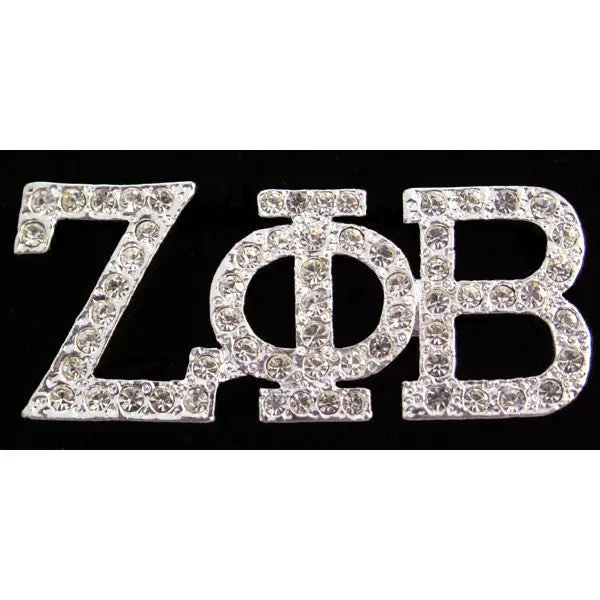 Zeta Phi Beta Austrian Crystal Pin 2 1