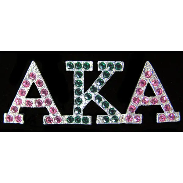 Alpha Kappa Alpha Austrian Crystal Pin 5 1