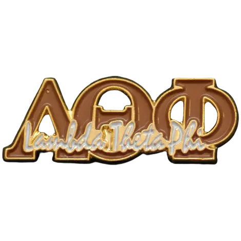 Lambda Theta Phi Greek Signature Lapel Pin 1