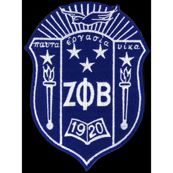 Zeta Phi Beta Shield Patch 1